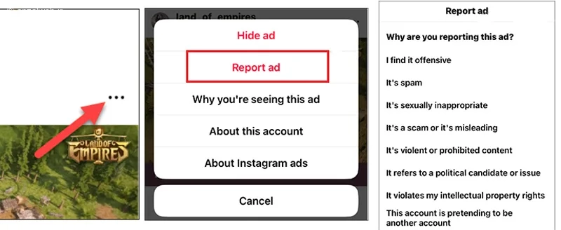 جلوگیری از باز شدن ناگهانی تبلیغات اینستاگرام