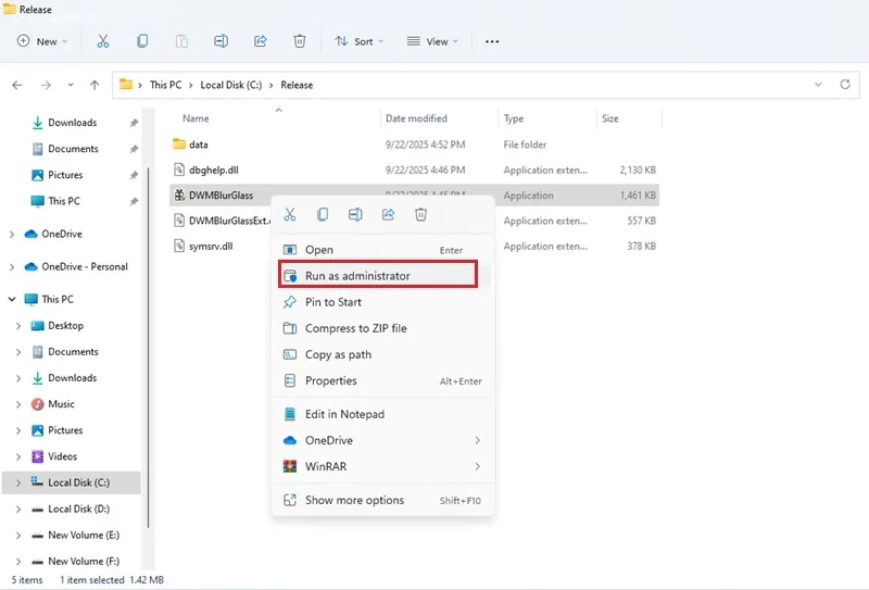 دانلود تم شیشه ای برای ویندوز11