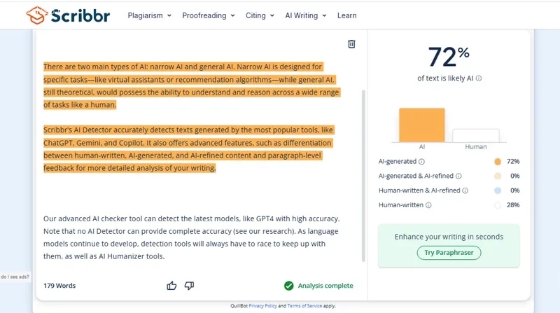 ربات تشخیص هوش مصنوعی