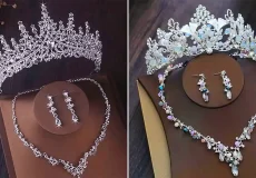 سرویس جواهر و تاج عروس