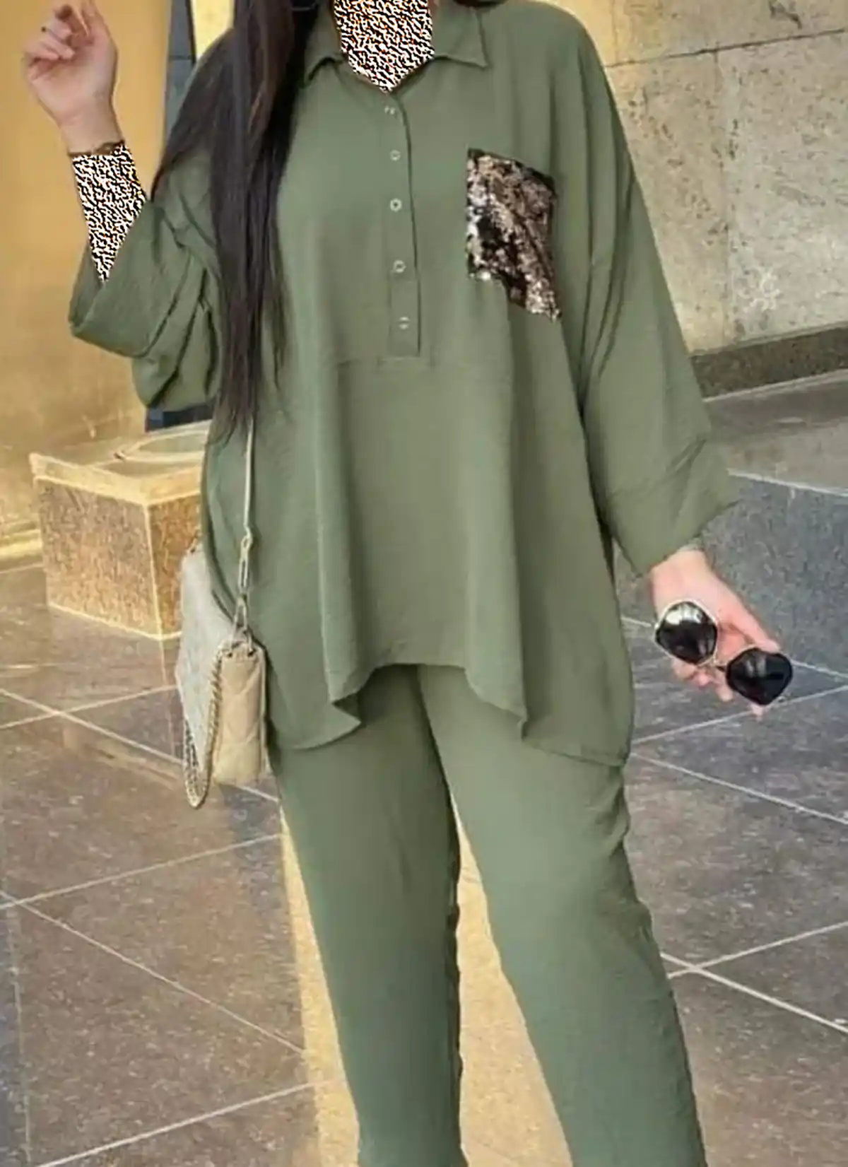 ست خونگی شومیز شلوار زنانه