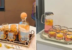 ست پارچ لیوان شربت خوری