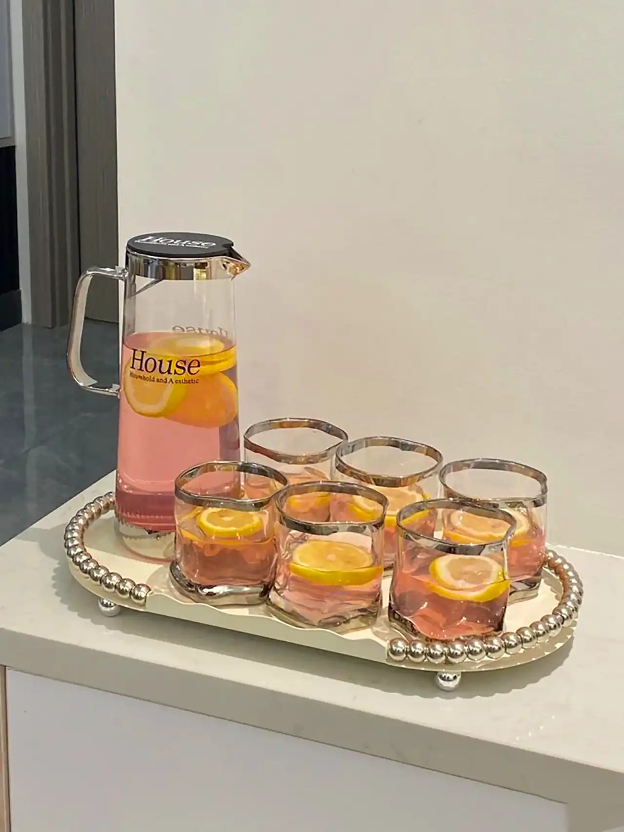 ست پارچ لیوان شربت خوری