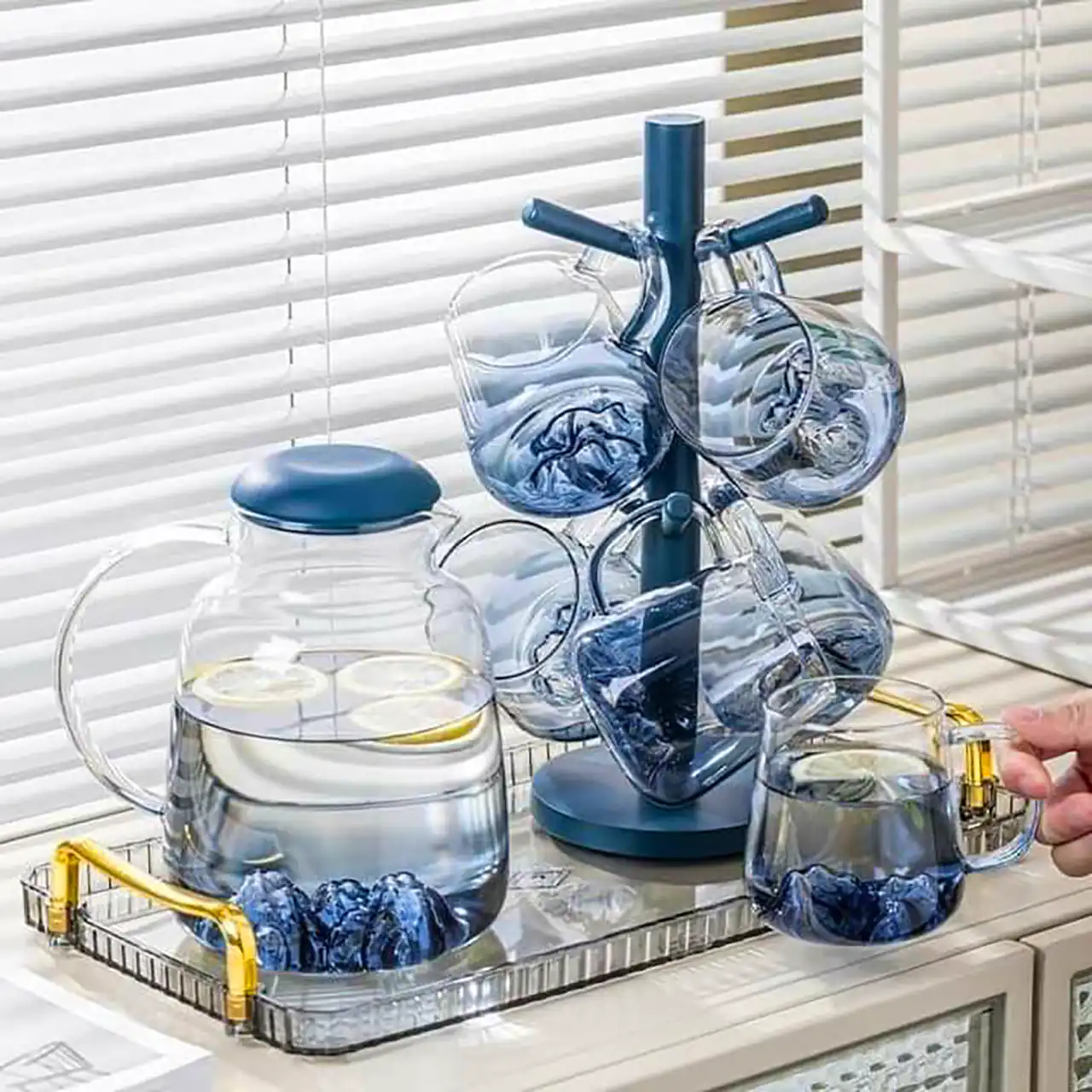 ست پارچ لیوان شربت خوری