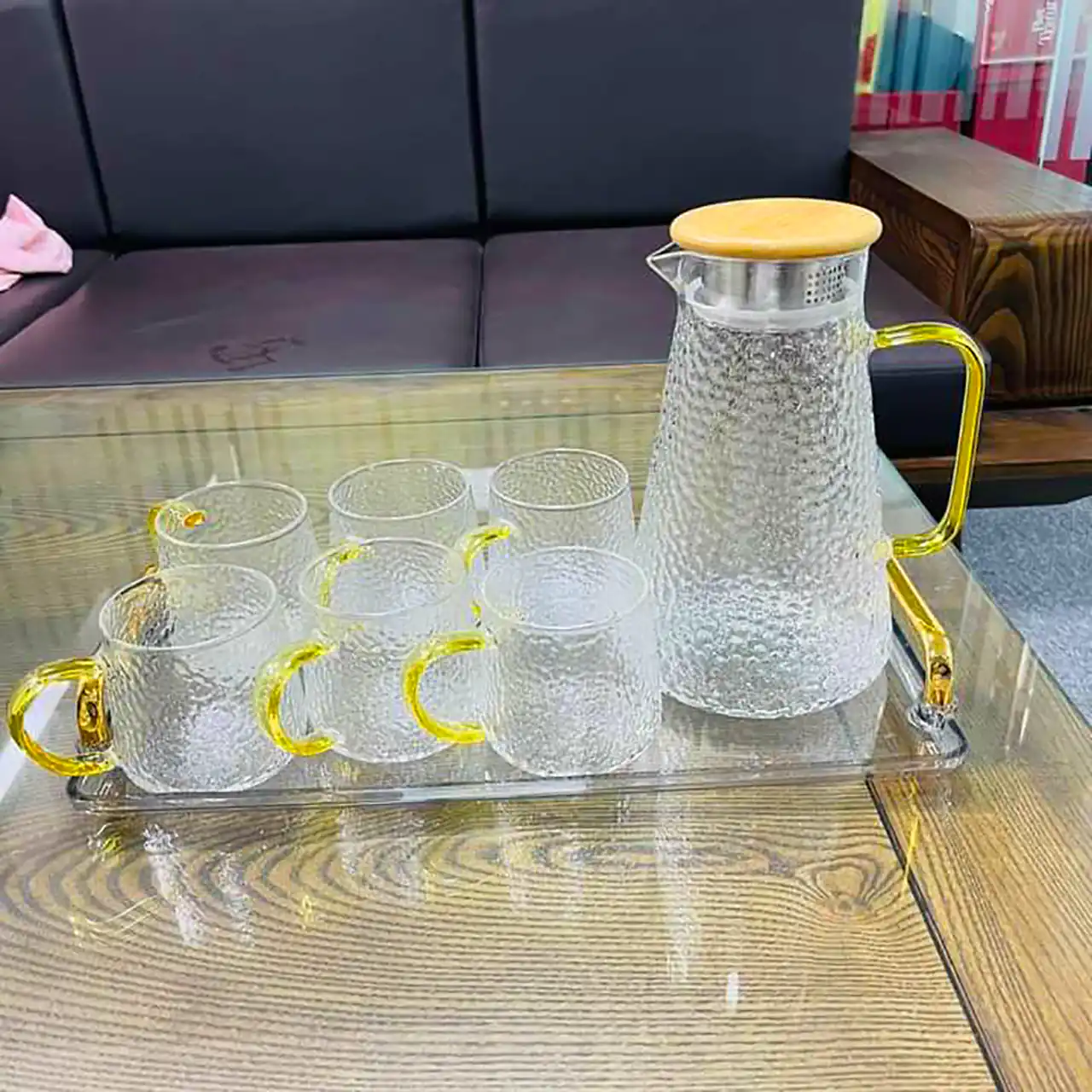 ست پارچ لیوان شربت خوری
