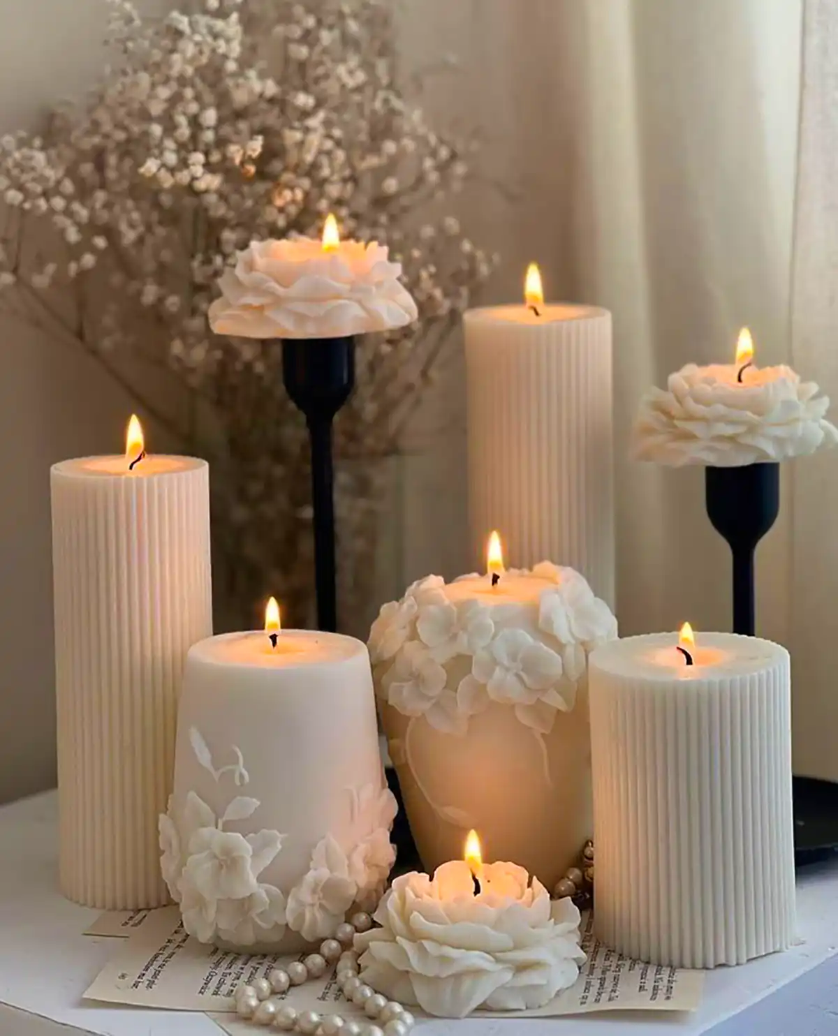 شمع تزئینی زیبا و جذاب