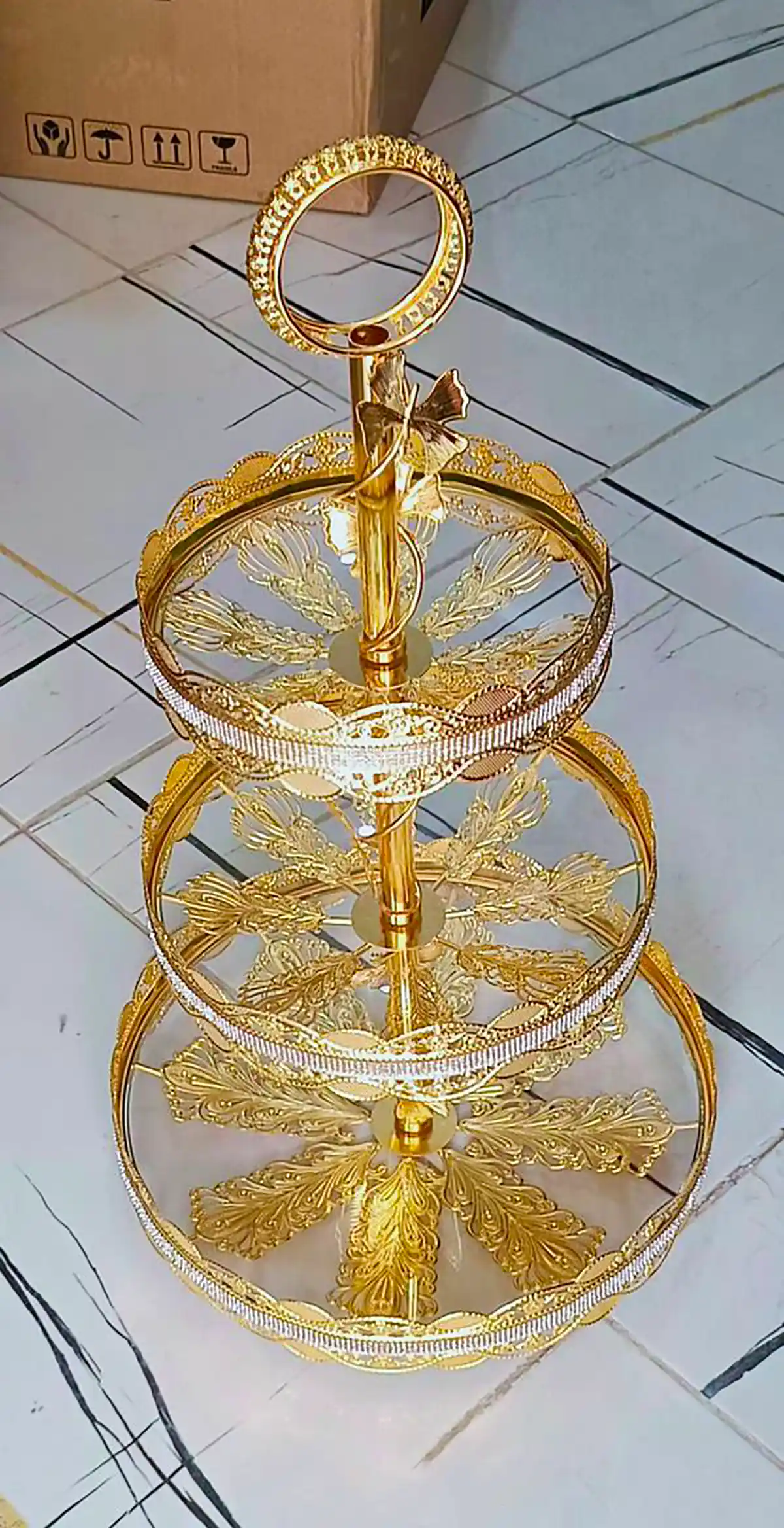 شیرینی خوری شیشه ای شیک