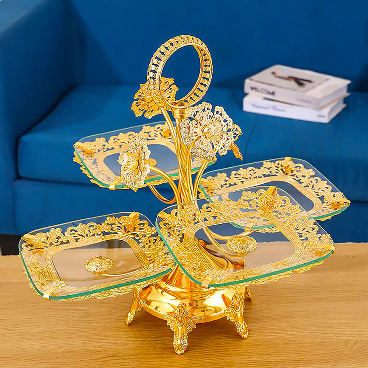 شیرینی خوری شیشه ای شیک