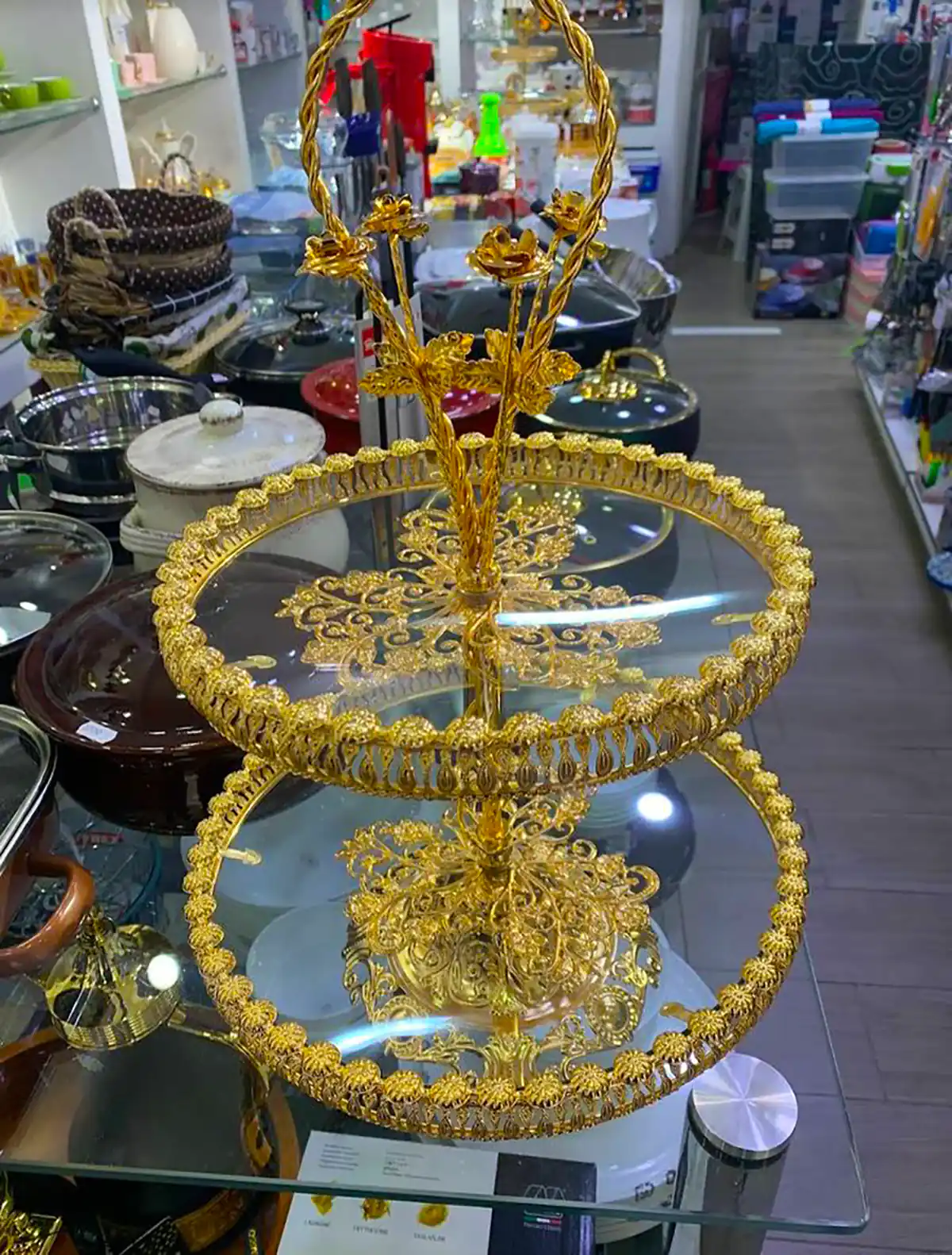 شیرینی خوری شیشه ای شیک