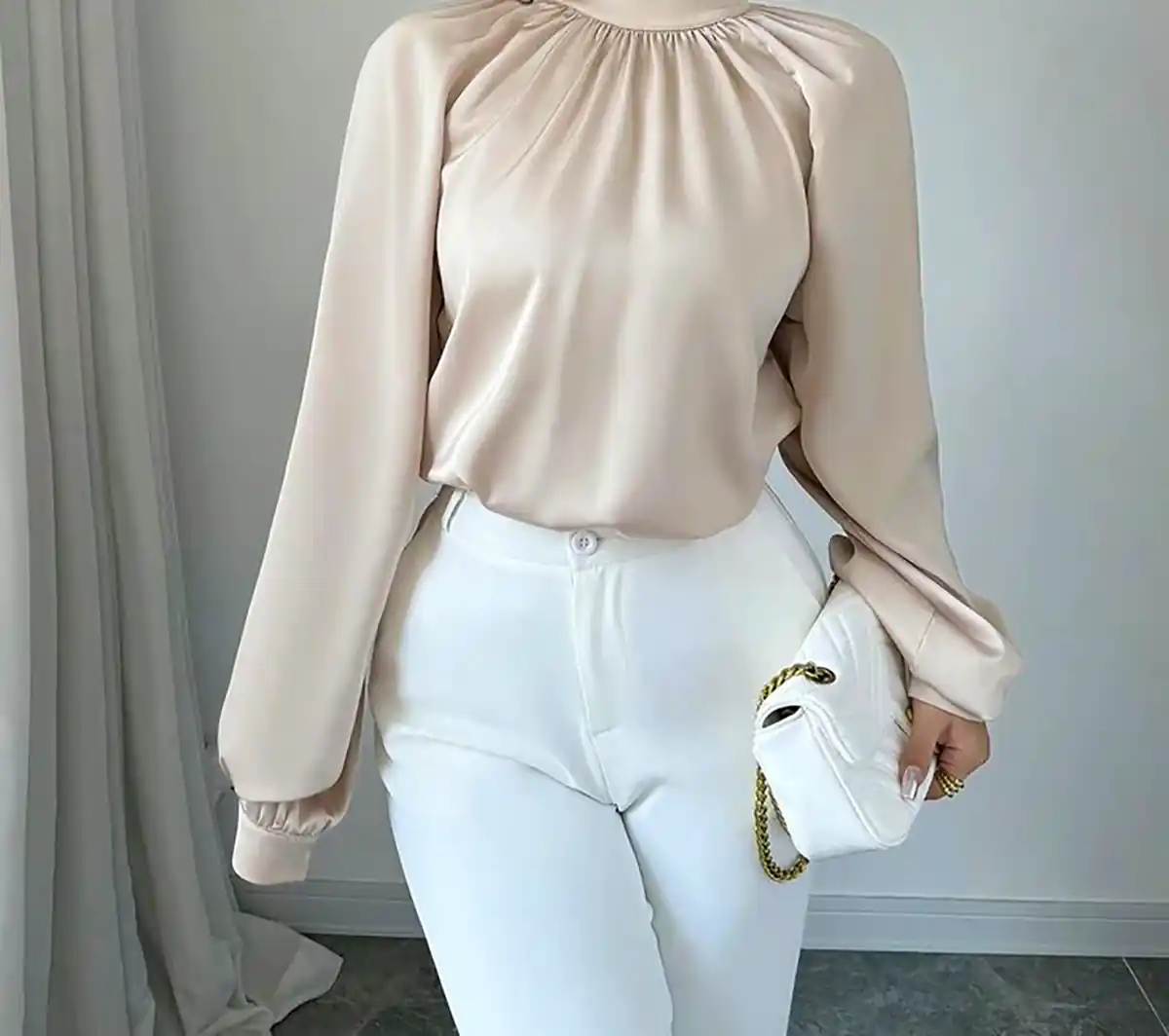 شومیز دخترانه ساتن ترند
