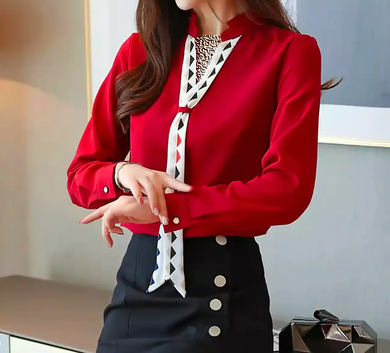 شومیز شیک قرمز