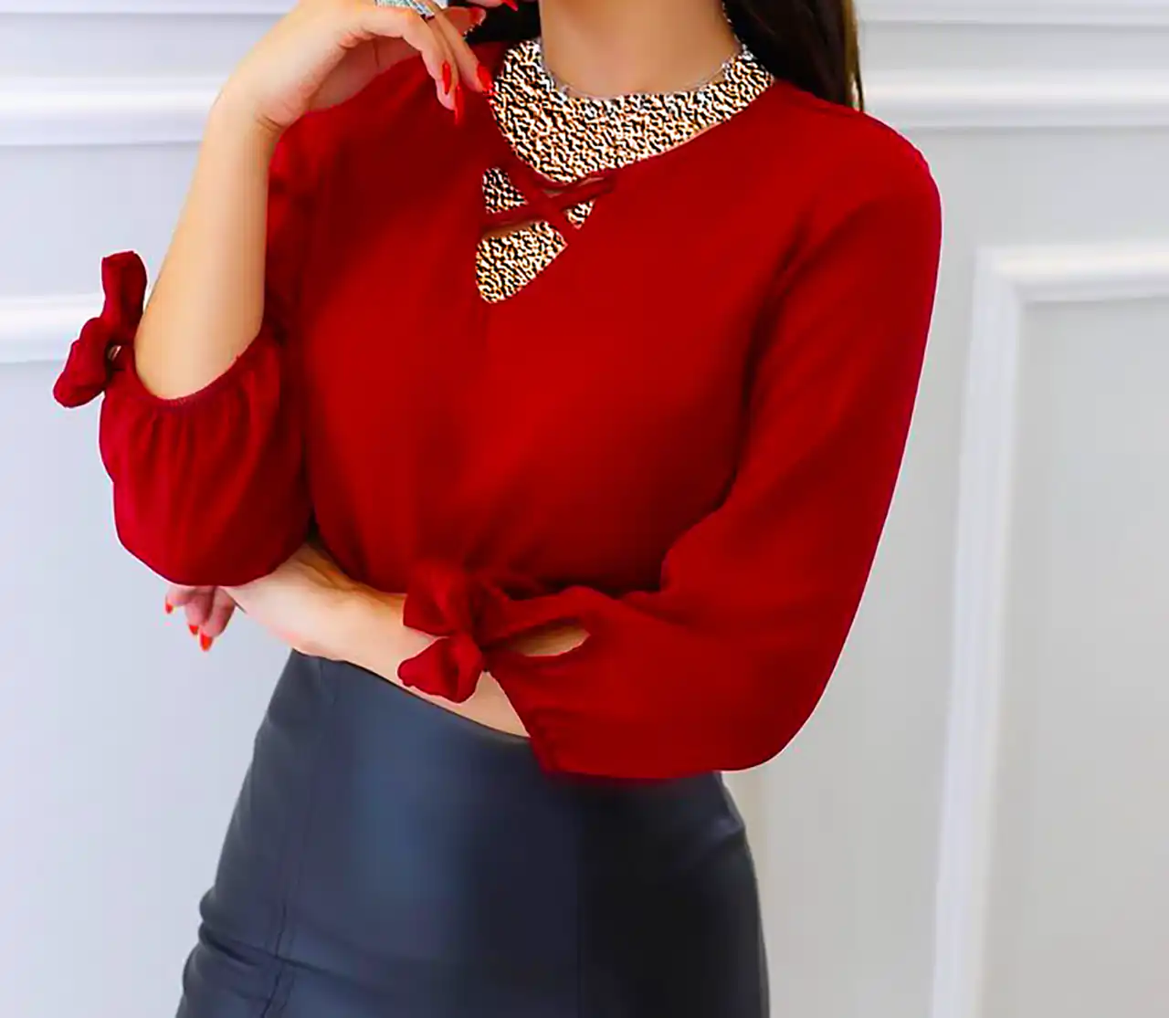شومیز شیک قرمز