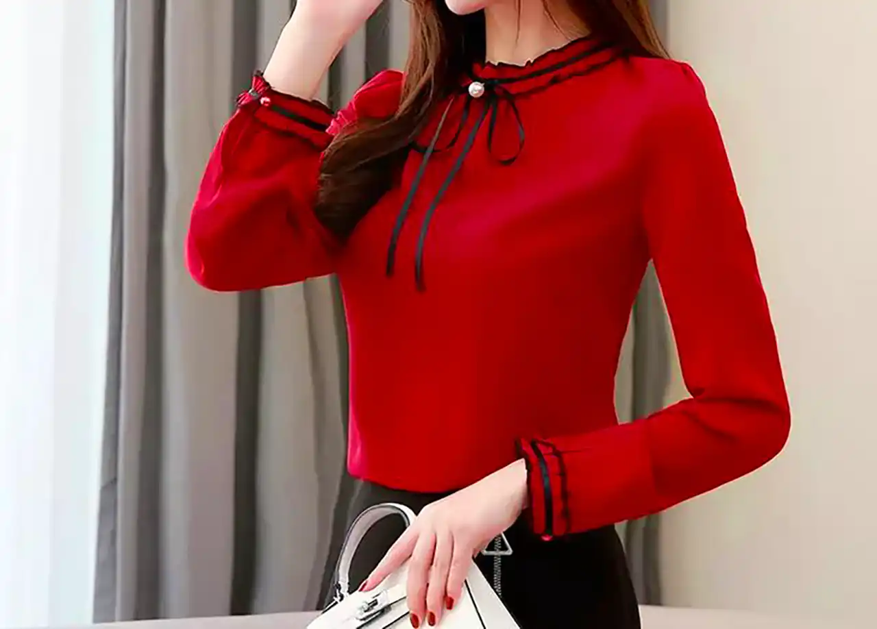 شومیز شیک قرمز