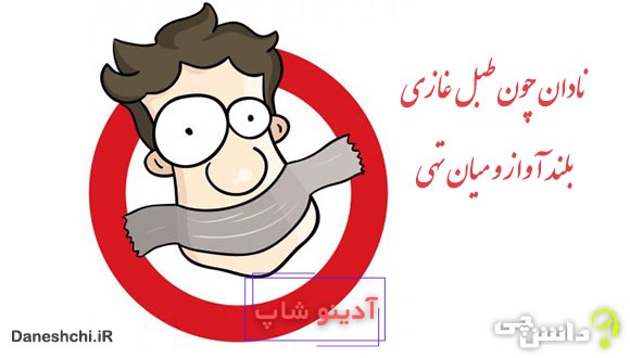 نادان چون طبل غازی، بلند آواز و میان تهی