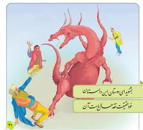 جواب درس مارگیر و اژدها تفکر و پژوهش ششم