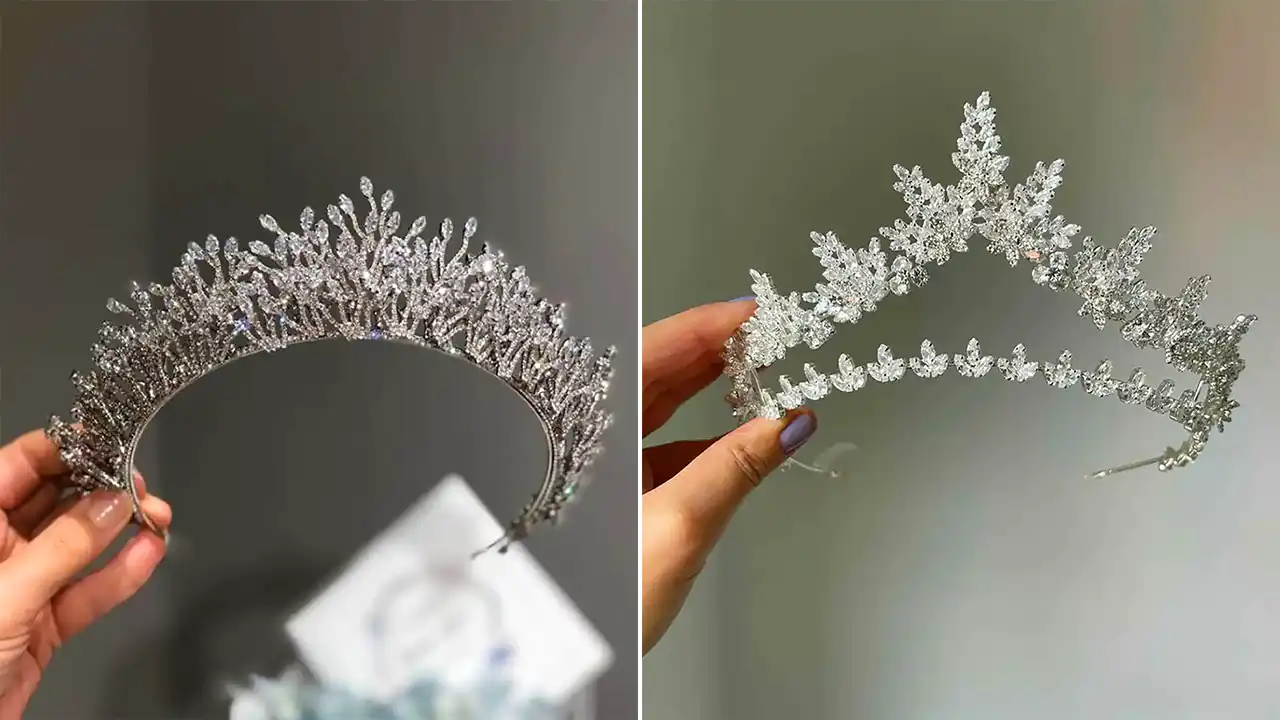 تاج جواهری عروس