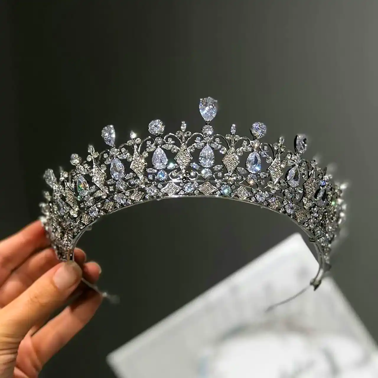 تاج جواهری عروس
