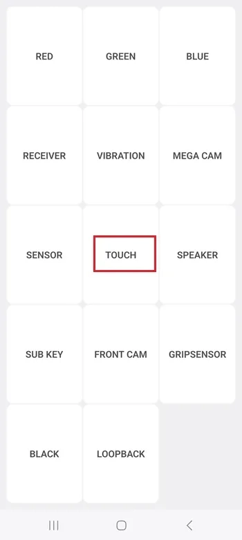 کد تاچ سامسونگ