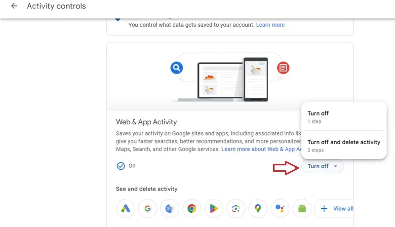آخرین جستجو در گوگل