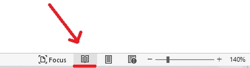 حالت مطالعه در ویندوز 11 در Microsoft Word با آیکون کتاب