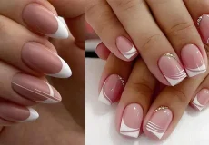 فرنچ ناخن؛ آموزش و مراحل کاشت و تصاویر از مدل های مختلف