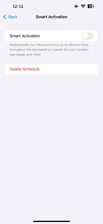 Smart Activation را خاموش کنید