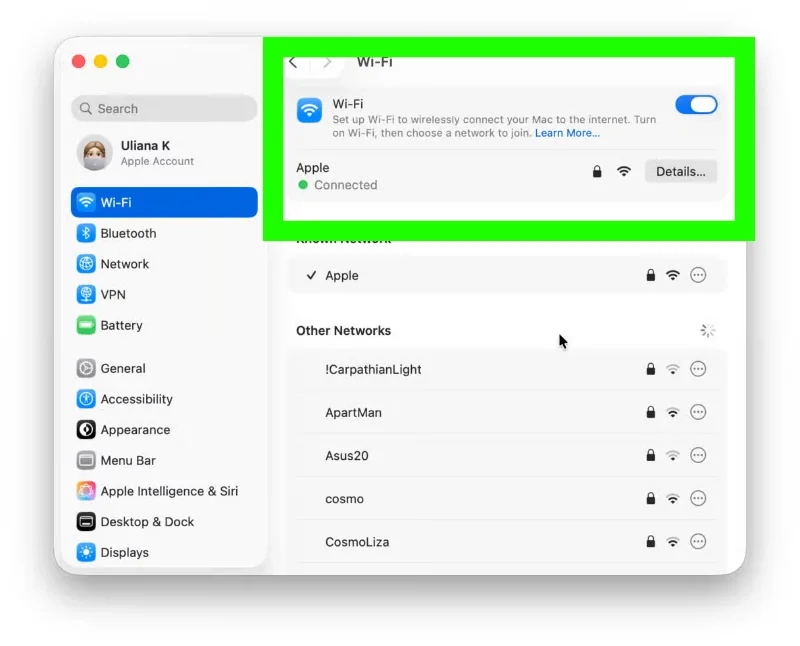 گام به گام حل مشکل ایردراپ مک بوک