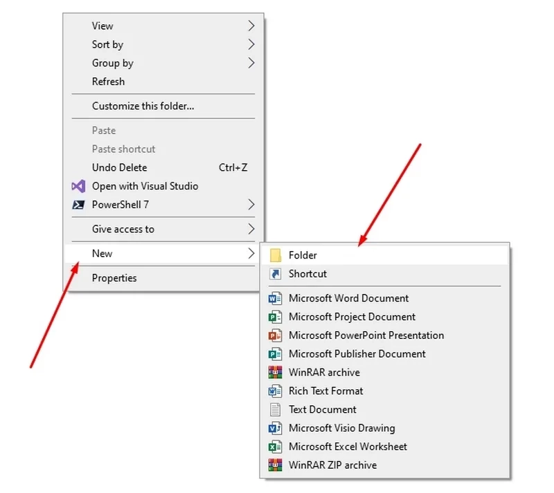 ایجاد پوشه‌ ای جدید نمایش فایل های مخفی در ویندوز 11