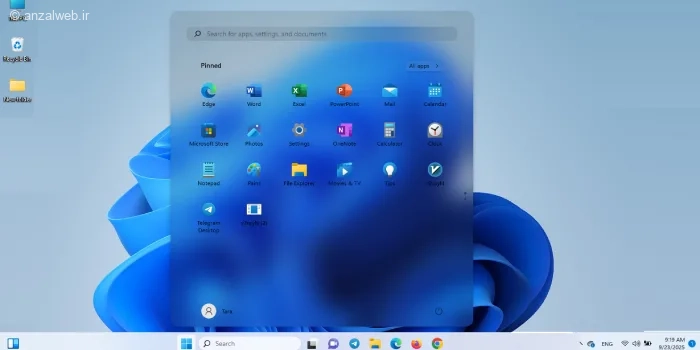 آموزش فعال کردن حالت شیشه ای در ویندوز 11 (انواع مختلف)