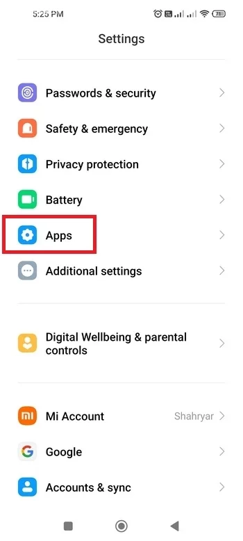 حافظه پنهان گوشی شیائومی کجاست
