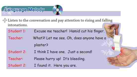 معنی صفحه 100 انگلیسی نهم