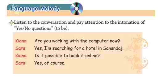 معنی Language Melody زبان نهم درس 2