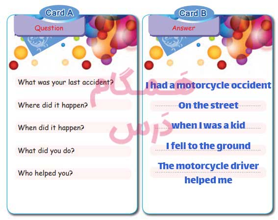  جواب صفحه 106 انگلیسی نهم