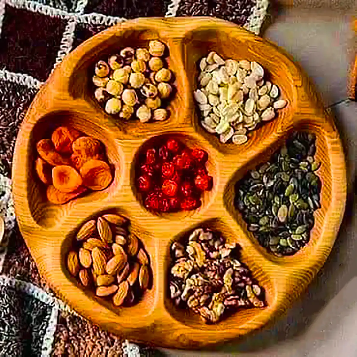 ظرف مزه چوبی مدرن