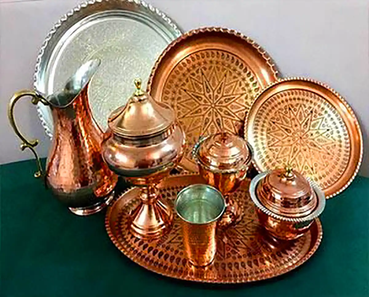 ظروف مسی قدیمی جذاب