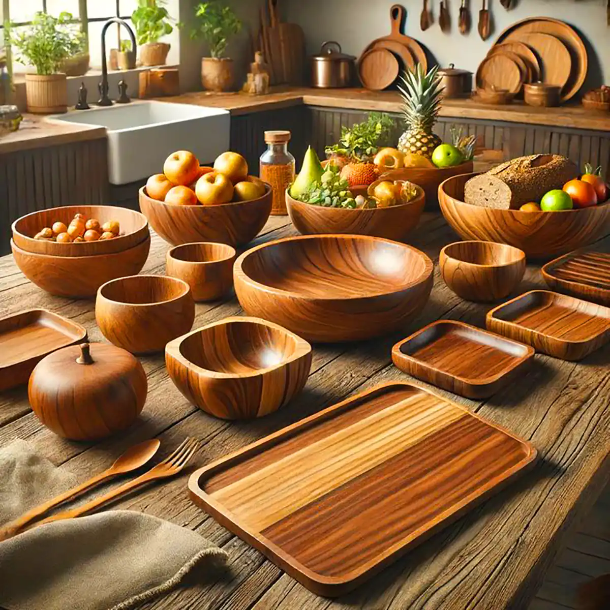 ظروف چوبی شیک و مدرن