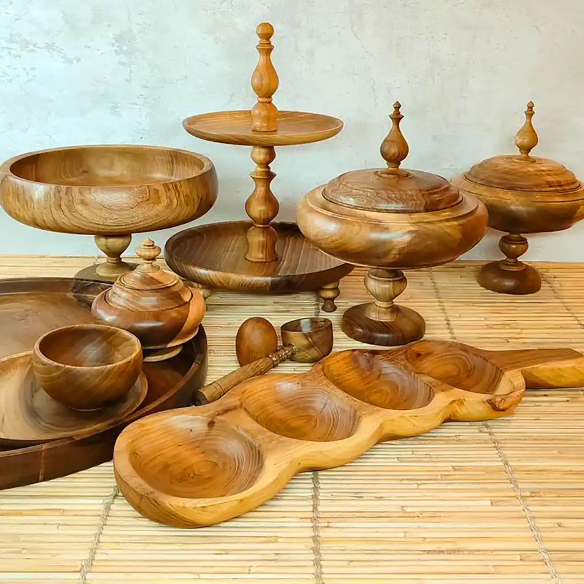ظروف چوبی شیک و مدرن