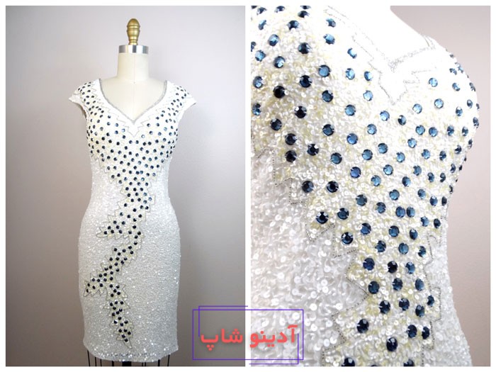 جواهردوزی روی لباس مجلسی