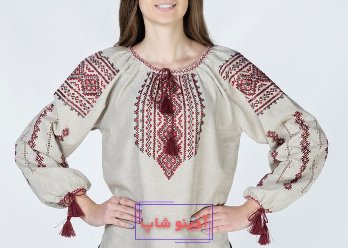 گلدوزی روی مانتو