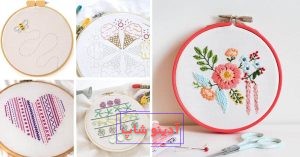 گلدوزی روی پارچه ساده و لوازم مورد نیاز آن