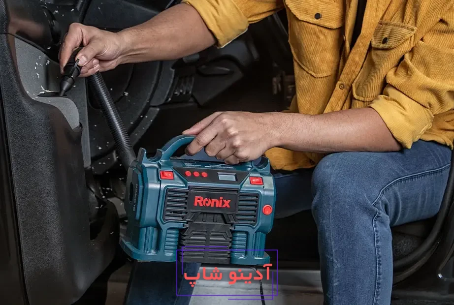 کاربری پمپ باد فندکی رونیکس