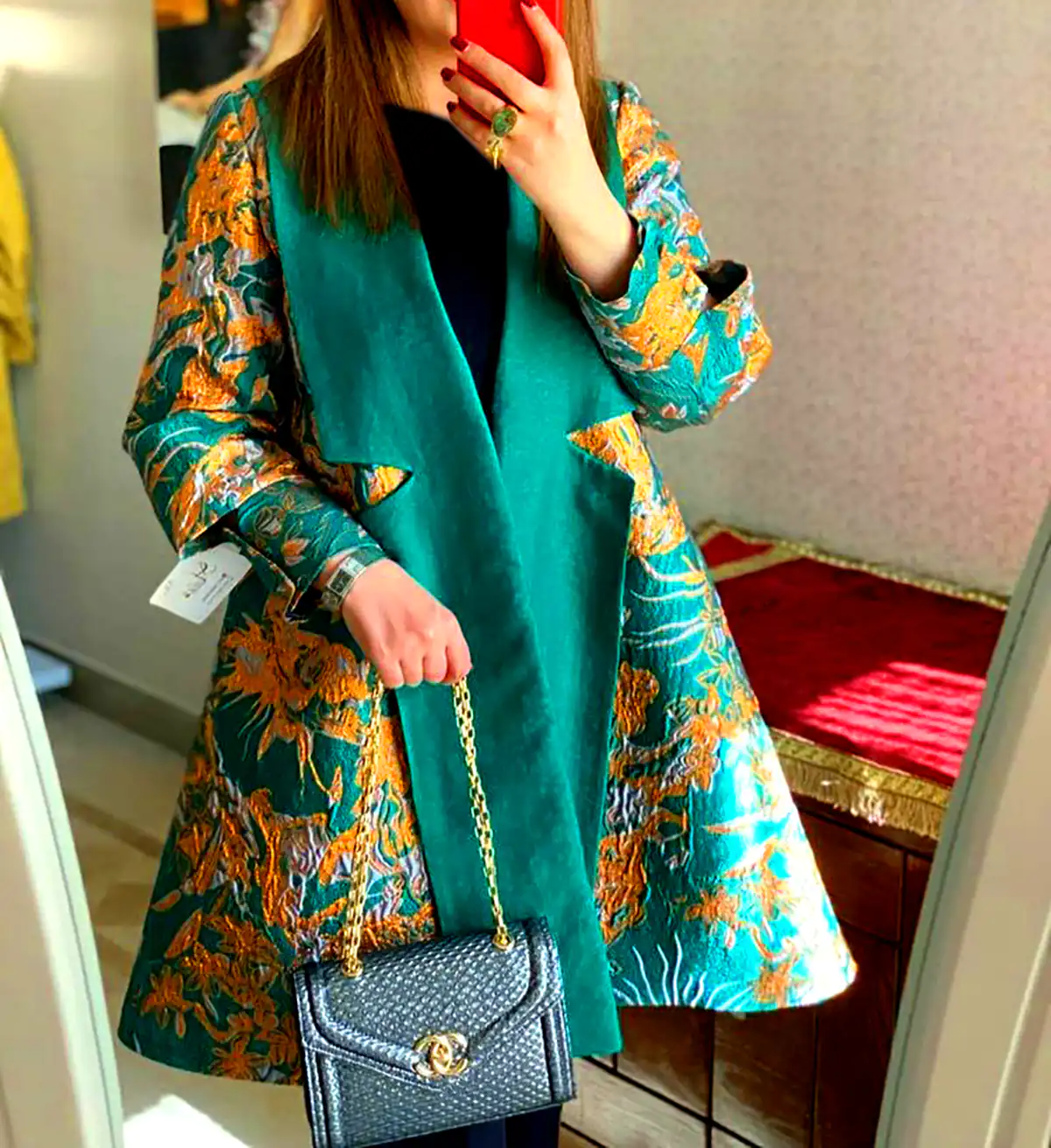 مانتو لاکچری با گلدوزی