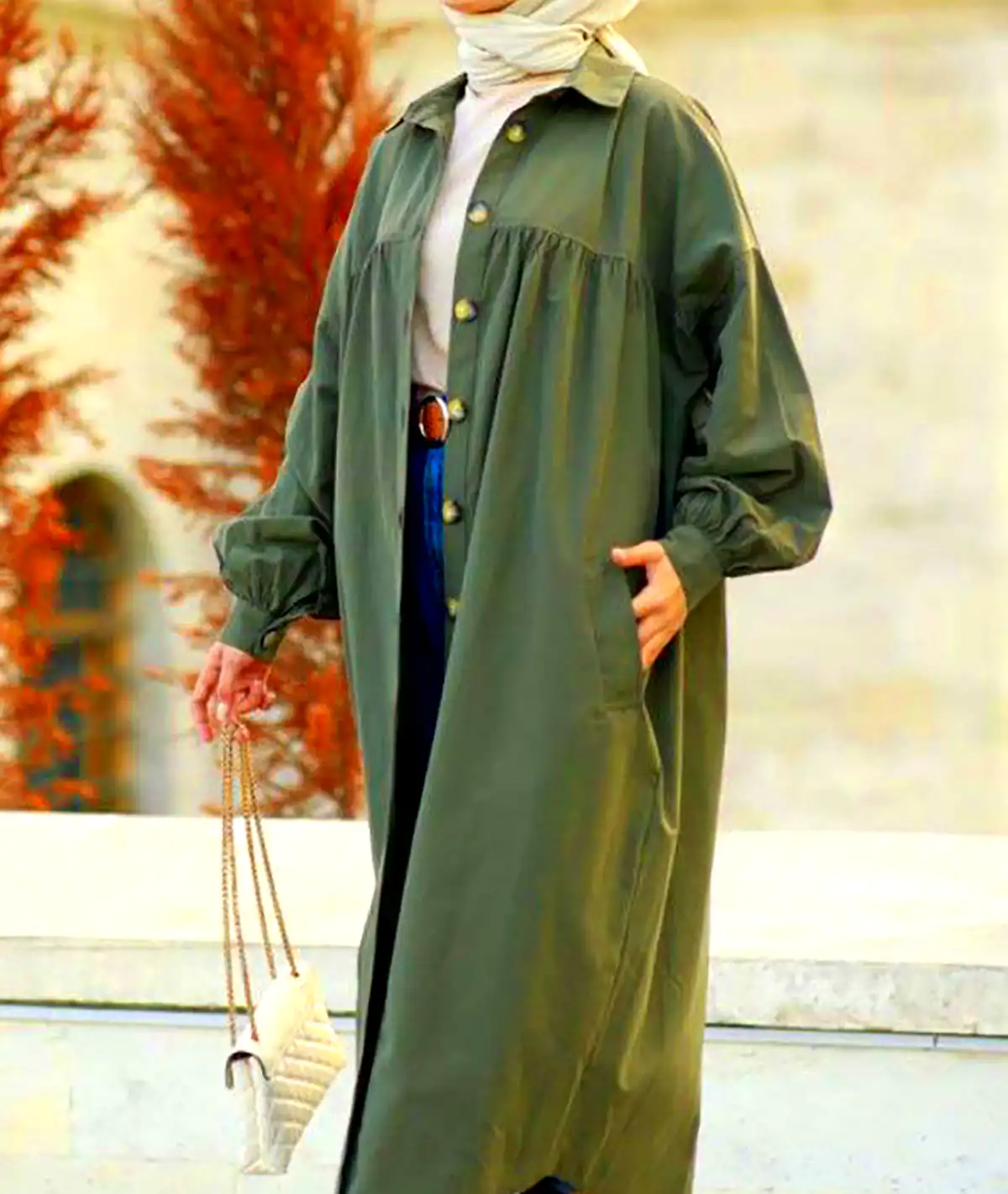 مانتو نخی بلند راحت