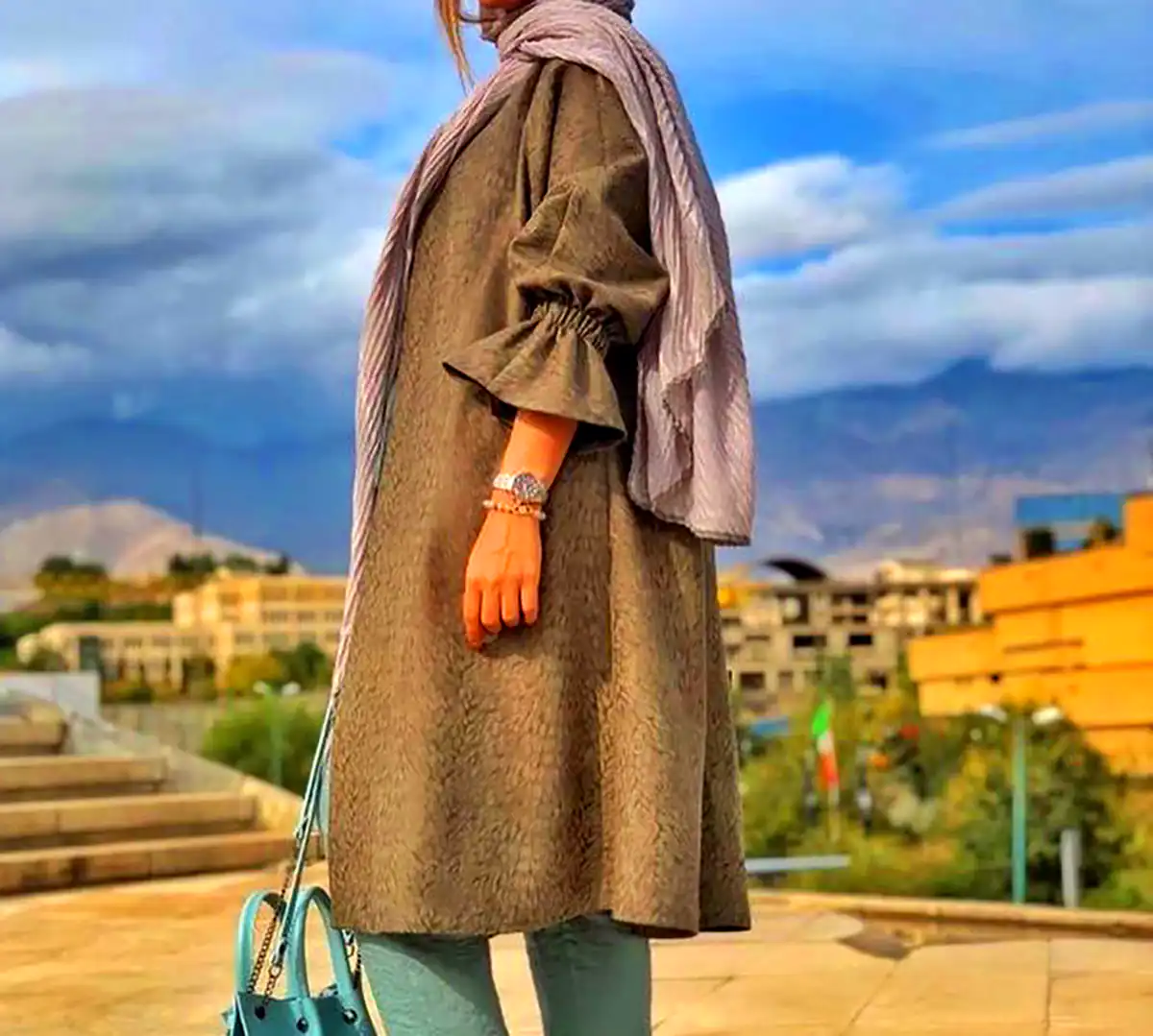 مانتو نخی بلند راحت