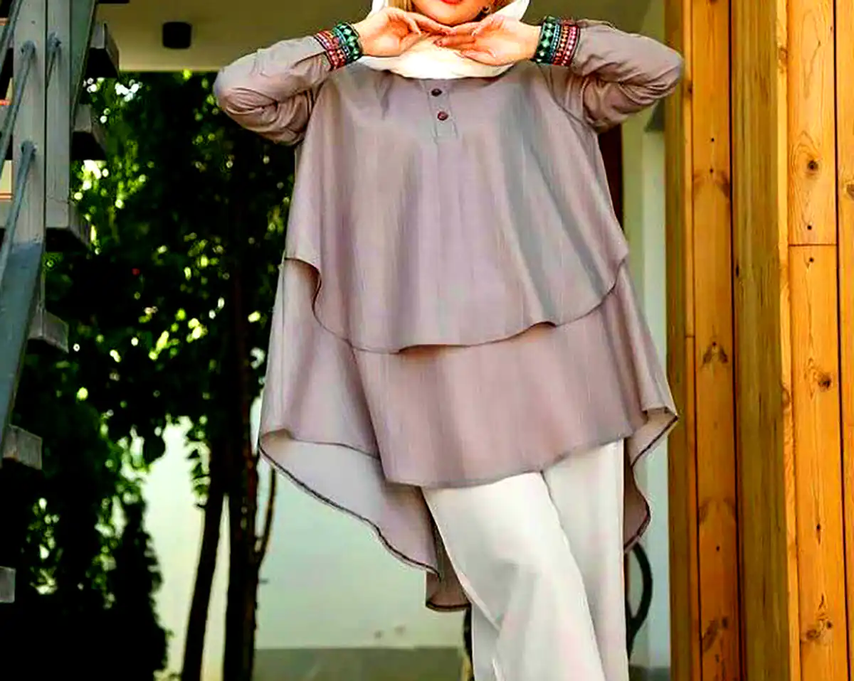 مانتو رنگی شیک اسپرت