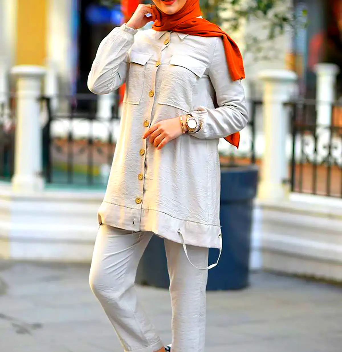 مانتو رنگی شیک