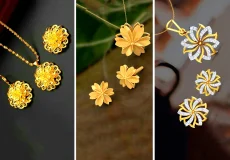 نیم ست طلا لاکچری