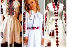 پیراهن سفید گلدوزی شده
