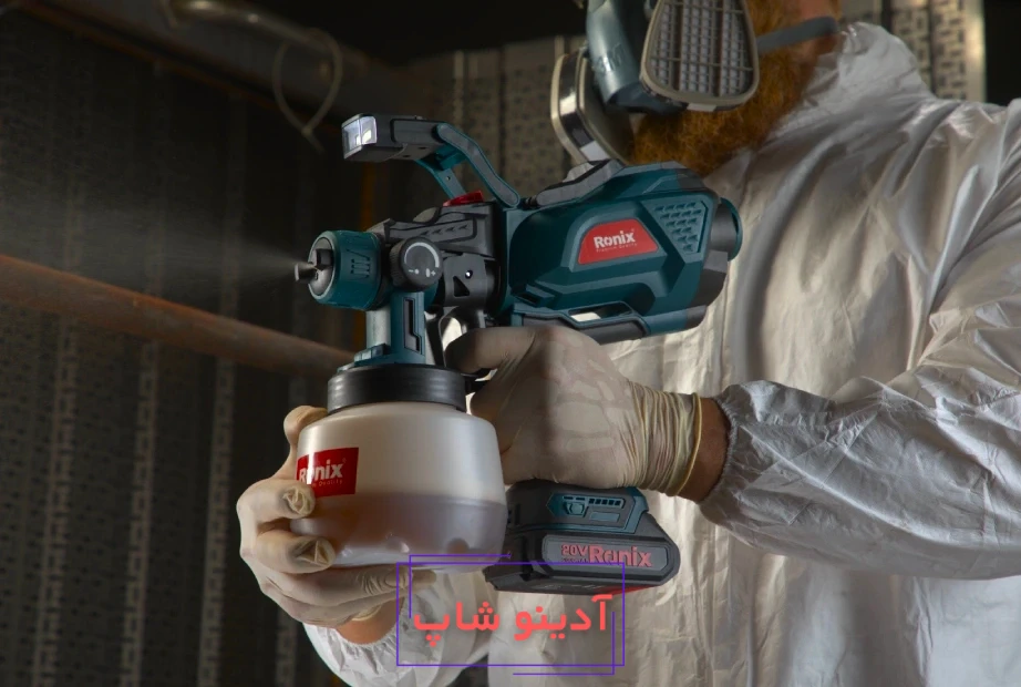 پیستوله رنگ پاش شارژی 8604 رونیکس