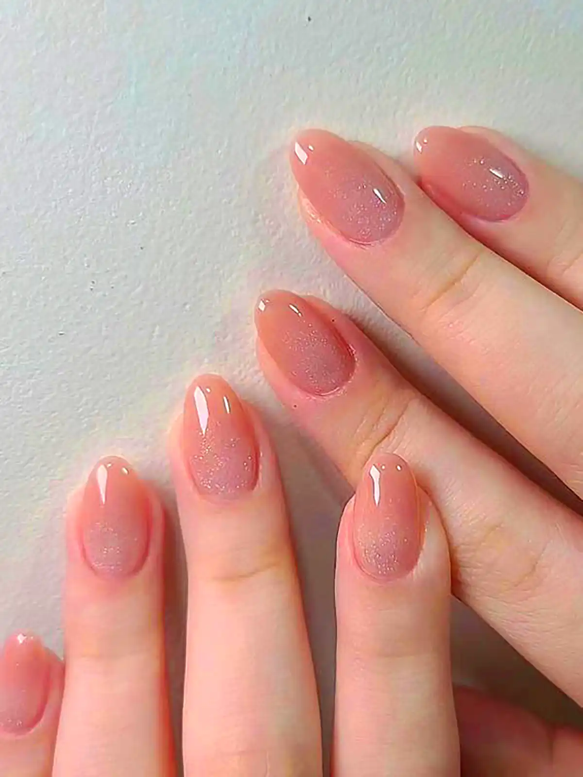 طرح ناخن شفاف و شیشه‌ای
